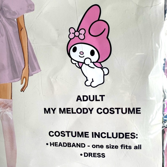 Hello Kitty & Friends Adult My Melody Costume - Size Small/Medium - NWT - Picture 3 of 4
